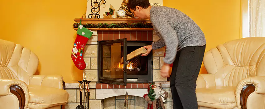 Rusted Metal Fireplace Restoration in San Benito, Texas